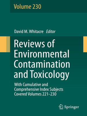 cover image of Reviews of Environmental Contamination and Toxicology volume